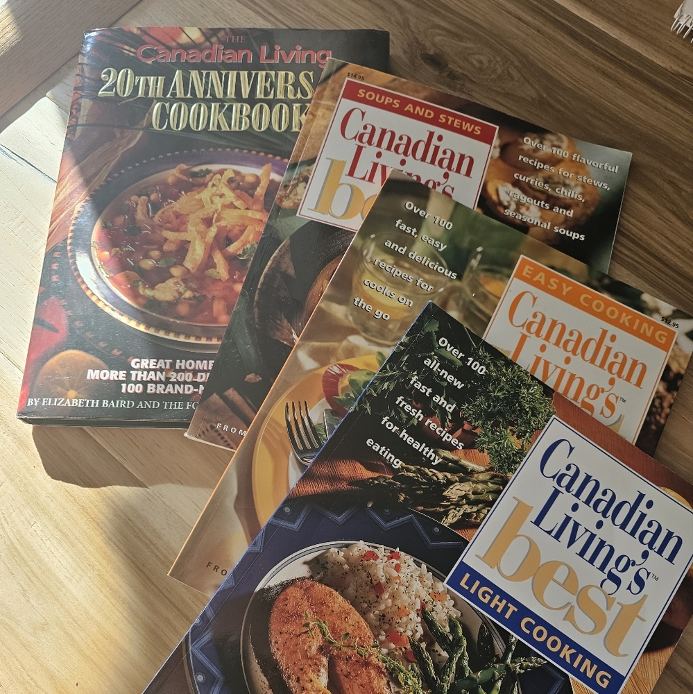 Canadian Living Set of 4 Cookbooks
